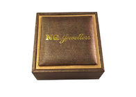 Gold Stamping Logo Decorative Gift Boxes Necklace Cases Foam Velvet Raw Material supplier
