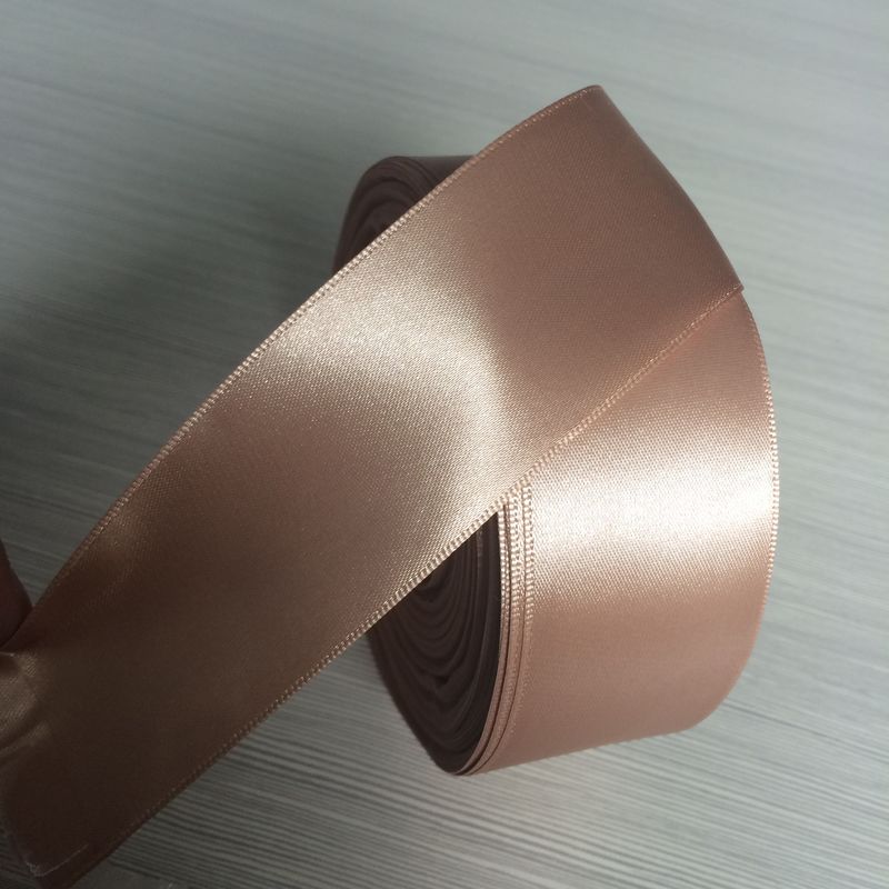 Various Colors Solid Color Satin Ribbon Roll1.5 - 2cm Size Wide 100% Polyester supplier