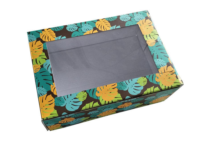 Transparent Window Paper Gift Box In Printing Decorative Pattern supplier