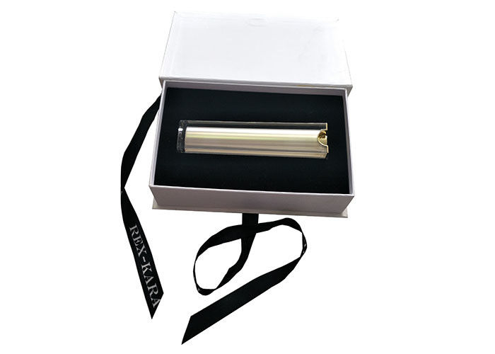 Perfume Book Shaped Jewelry Box Black Ribbon Closure Moisture Proof Covered supplier