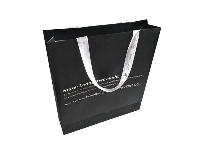 Personalized Paper Shopping Bags , Custom Printed Paper Bags Environmental supplier