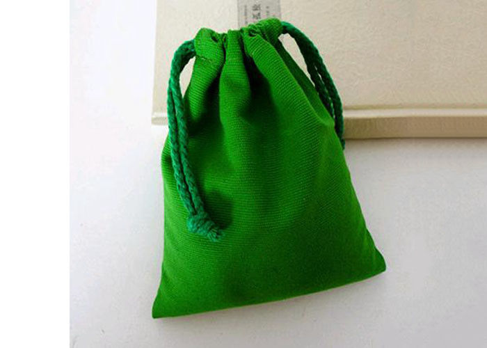 Small Size Custom Green Velvet Drawstring Bags Soft To Protect Jewelry supplier