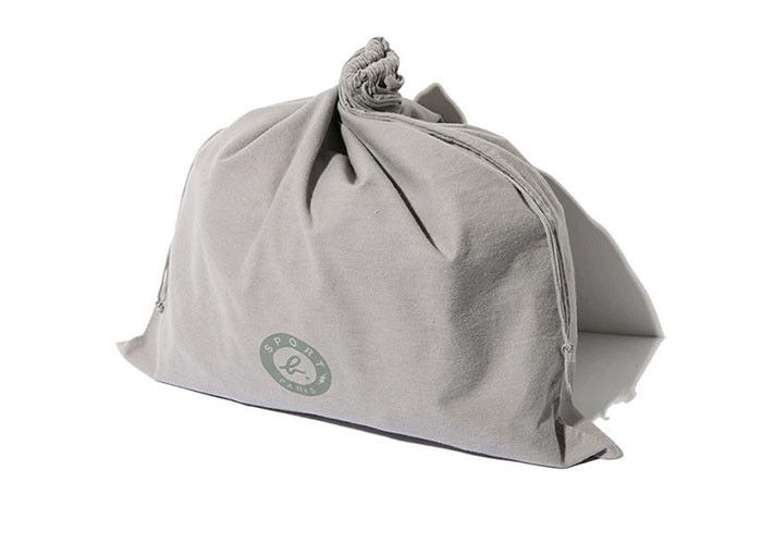 Logo Custom Velour Drawstring Bags Grey Printed Recyclable Fancy Reusable supplier