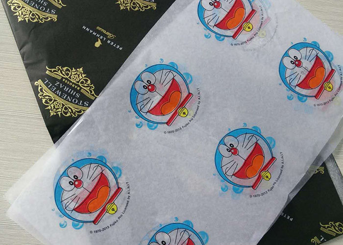 Moisture Proof Silk Tissue Wrapping Paper With Cartoon Image Printed Pattern supplier