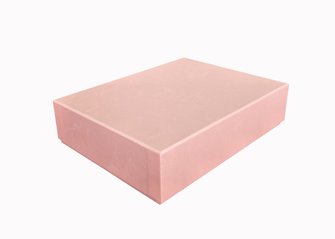Elegant Pink Lid And Base Boxes , Customized Size Cardboard Gift Boxes For Album supplier