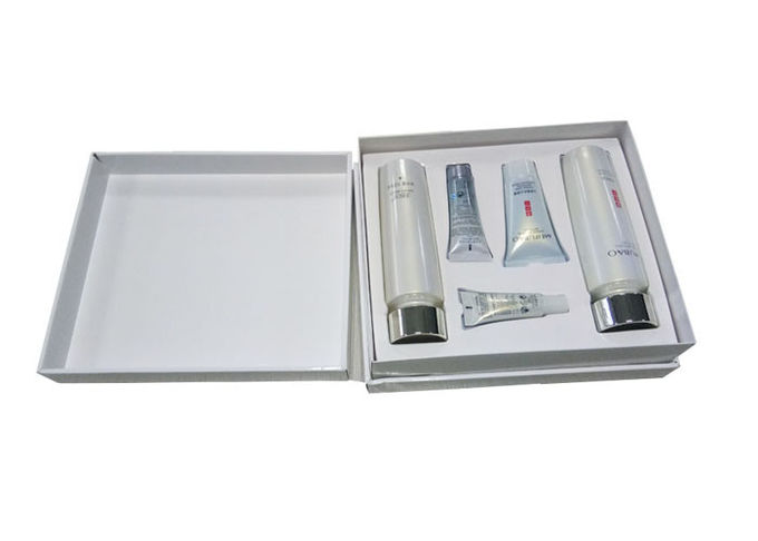 Cardboard Paper Gift Box 3 Layers / Plastic Tray For Cosmetic Packing