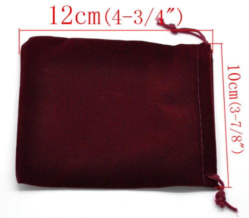 Ginzeal Custom Cheap Personalized Velvet Drawstring Pouch Bag