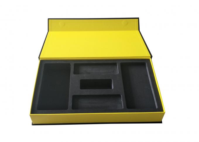 Matte Black Magnetic Book Shaped Box Electronic Packaging Matte Lamination Surface