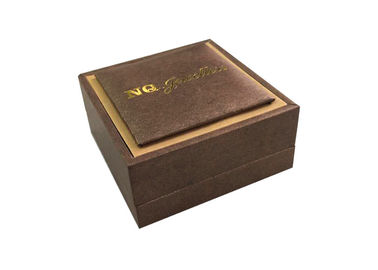 China Gold Stamping Logo Decorative Gift Boxes Necklace Cases Foam Velvet Raw Material factory