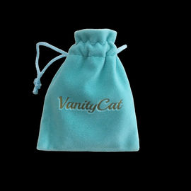 Pretty Jewelry Packing Velvet Drawstring Bags Metal Button Accessory Optional supplier