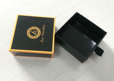 Gold Color Box Rim Paper Gift Box With Glossy Lamination Hot Stamping supplier