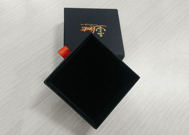 Sliding Black Paper Paperboard Gift Boxes Eco - Friendly Fashion Design supplier