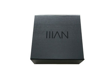 Recyclable Black Wrapping Folding Paper Gift Box For Clothes Or Shoes Packaging supplier