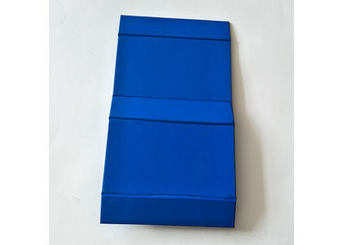 Pure Dark Blue Color Folding Gift Boxes For Clothes Apparel Packaging supplier