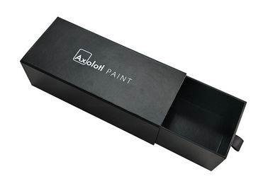 Black Lamination Paper Slide Box ,  Professional Printing Sliding Drawer Gift Boxes supplier