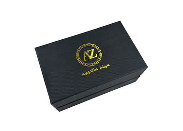 Black Rigid Cap Top Lid And Base Boxes Paper Packaging For Men'S Leather Belts supplier