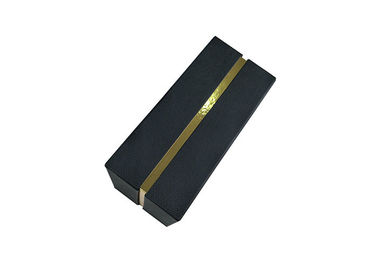 Black Rigid Cap Top Lid And Base Boxes Paper Packaging For Men'S Leather Belts supplier