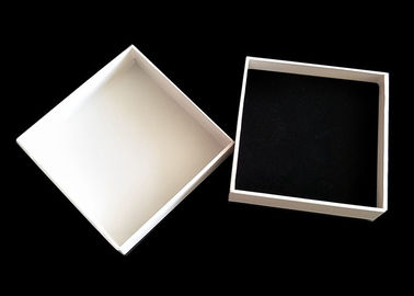 White Cardboard Gift Boxes Decorative , Present Boxes With Lids Tray Insert supplier