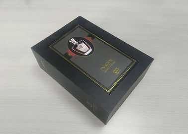 Logo Custom Magnetic Closure Box , Handmade Flip Top Magnetic Box Red Wine supplier