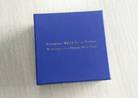 Blue Paperboard Watch Book Shaped Box Glossy Lamination Boxes Lightweight supplier