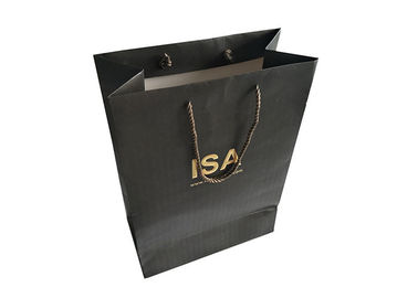 Eco - Friendly Custom Paper Bags Hot Stamping Logo Printing Foldable Kraft supplier