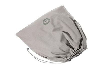 Grey Printed Portable Velvet Drawstring Bags Non Woven ODM OEM Service supplier