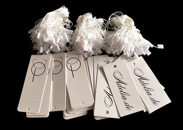 Matte Laminat  Logo Printed Custom Sticker Labels Cardboard With A String supplier