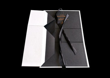 Customized Logo / Size Flat Folding Boxes Eco - Friendly With White Color supplier