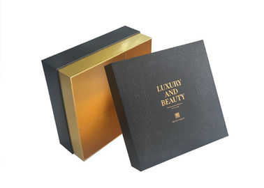 Cosmetic Gift Present Boxes With Lids Cardboard Embossed Logo Make Up Packaging supplier