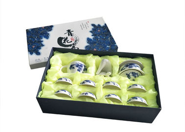 Printed Colorful Lid And Base Boxes Chinese Style Tea Set Gift Packaging supplier