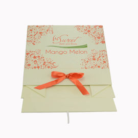 Cream Paper Folding Gift Box CMYK Printing  For Sweet Candy Packaging supplier