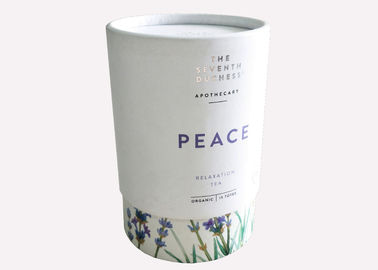 Eco - Friendly Round Paperboard Gift Boxes Customized Size For Tea Packaging supplier