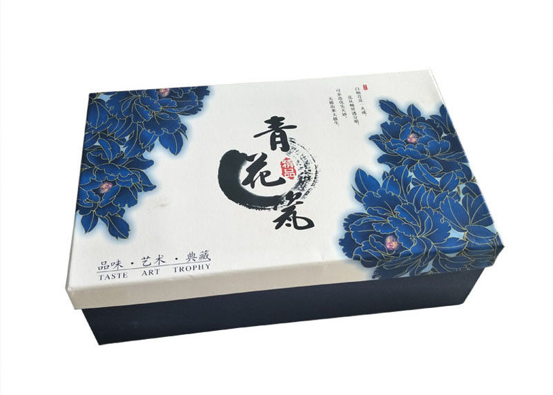 Printed Colorful Lid And Base Boxes Chinese Style Tea Set Gift Packaging supplier