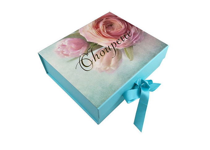 Thick Cardboard Folding Gift Card Box Full Printing For Skin Care Cosmetic Products