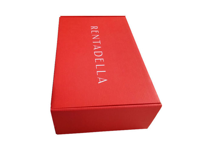 Luxury Red  Paper Gift Box , Corrugated Packaging Box For Hats / Decoration Packing