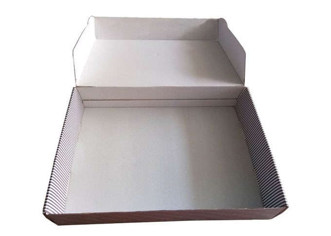 Strips Flat Folding Corrugated Gift  Box For Dress And Hairs Packing