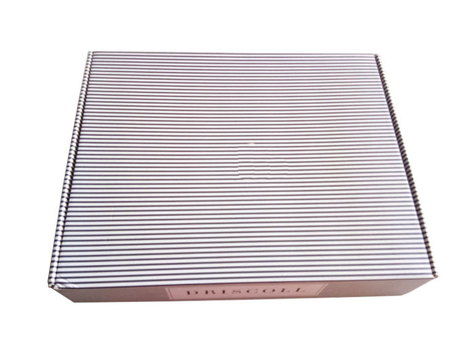 Strips Flat Folding Corrugated Gift  Box For Dress And Hairs Packing